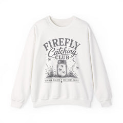 Firefly Catching Club Sweatshirt — Vintage Mason Jar Summer Nights Crewneck - Southern Heritage