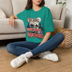 Nightmares Movie Poster T-Shirt — "Now Showing" Retro Drive-in Movie Horror BP Halloween
