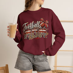 Football Mom Crewneck Sweatshirt — Leopard & Bow Team Spirit