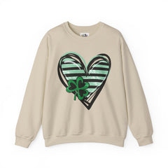 St. Patrick's Day Heart Sweatshirt - Unisex Heavy Blend Crewneck