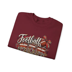 Football Mom Crewneck Sweatshirt — Leopard & Bow Team Spirit