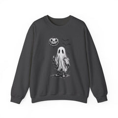Spooky Ghost Sweatshirt - Cozy Halloween Apparel for Men & Women, Unisex Crewneck, Fall Fashion, Gifting Idea