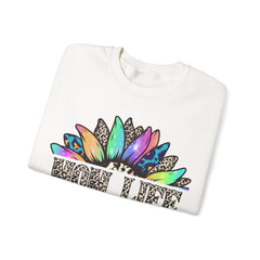 “Mom Life” Vintage Cool Life Flower Crewneck Sweatshirt