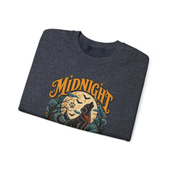 Midnight Howl Club Sweatshirt — Moonlit Wolves Graphic Crewneck