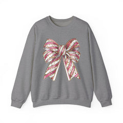 Pink & Gold  Bow  Sweatshirt - Valentine