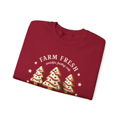 Farm Fresh Christmas Tree Sweatshirt – Cute Cookie Tree Holiday Crewneck