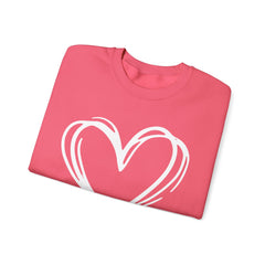 Hand Drawn Heart  - Valentine's Day Sweatshirt