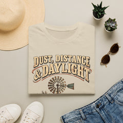 Dust, Distance & Daylight T-Shirt — Vintage Windmill Graphic Tee for Outdoor Lovers- Southern Heritage