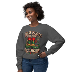 Festive Crewneck Comfort Colors Sweatshirt: Holiday Cheer, Christmas Gift, Cozy Wear, Funny Xmas Apparel,