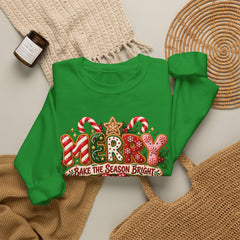 Christmas Cookie 'Make The Season Bright' Crewneck Sweatshirt