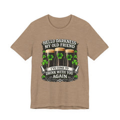 St. Patrick’s Pub Tee – “Hello Darkness My Old Friend, I’ve Come to Drink With You Again”