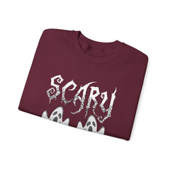 Scary Ghosts Unisex Crewneck Sweatshirt | Halloween Apparel, Spooky Sweatshirt, Ghost Theme, Gift for Halloween Lovers, Cozy Fall Fashion