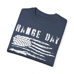 Range Day - FADED PRINT - T-shirt - Military Branches, Right to Bear Arms, American Flag