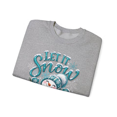 Let It Snow Snowman Crewneck Sweatshirt — Cozy Holiday Winter Pullover