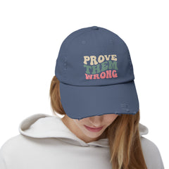 Motivational Distressed Cap, Inspiring Hat for Everyone, Perfect for Gifts, Casual Wear, Relaxed Vibes, Everyday Use