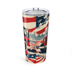 Tumbler 20oz - Military Vehicle- inspired by 1940s and Pop Art