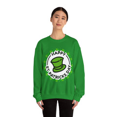 Happy St. Patrick's Day Unisex Crewneck- Leprechaun Hat