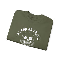 As Far As I Know, I'm Delightful Skeleton Sweatshirt, Crewneck, Halloween Outfit, Casual Wear, Cozy Gift