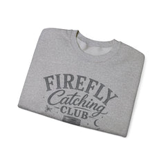 Firefly Catching Club Sweatshirt — Vintage Mason Jar Summer Nights Crewneck - Southern Heritage