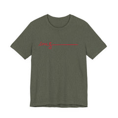 Love Signature T-Shirt – Minimal Red Script Tee