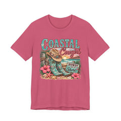 Coastal Cowgirl Tee — "Howdy Shore" Beach Western Graphic T-Shirt