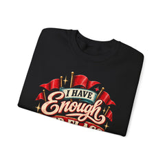 "I Have Enough Red Flags, Thanks" Vintage Banner Graphic Valentine Sweatshirt