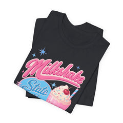 Milkshake State of Mind T-Shirt — Retro Diner Cherry Milkshake Tee