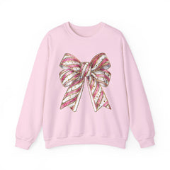 Pink & Gold  Bow  Sweatshirt - Valentine