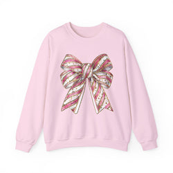 Pink & Gold  Bow  Sweatshirt - Valentine