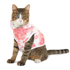 Heart Print Pet Hoodie for Valentine's Day