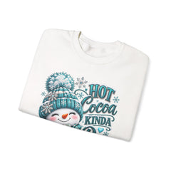 Hot Cocoa Kinda Day Sweatshirt- Winter- Christmas- Snowman