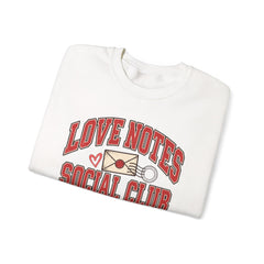 Love Notes Social Club Sweatshirt — Retro Valentine Crewneck