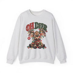 Oh Deer Christmas Sweatshirt — Cute Reindeer Holiday Crewneck