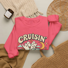 Cruisin' With My Boos Sweatshirt — Cute Ghost Halloween Crewneck