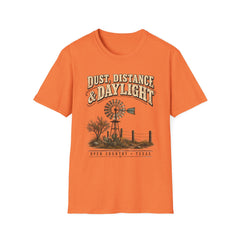 Dust, Distance & Daylight T-Shirt — Vintage Windmill Graphic Tee for Outdoor Lovers- Southern Heritage