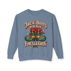 Festive Crewneck Comfort Colors Sweatshirt: Holiday Cheer, Christmas Gift, Cozy Wear, Funny Xmas Apparel,