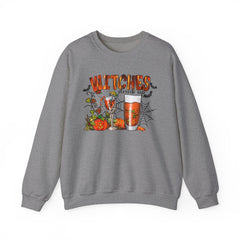 Witches Drink Up Sweatshirt, Unisex Halloween Apparel, Cozy Fall Sweatshirt, Spooky Season Gear, Perfect for Halloween Parties