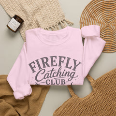 Firefly Catching Club Sweatshirt — Vintage Mason Jar Summer Nights Crewneck - Southern Heritage