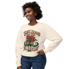 Festive Crewneck Comfort Colors Sweatshirt: Holiday Cheer, Christmas Gift, Cozy Wear, Funny Xmas Apparel,