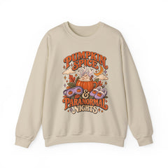 Pumpkin Spice & Paranormal Nights Crewneck Sweatshirt - Halloween