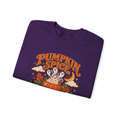 Pumpkin Spice & Paranormal Nights Crewneck Sweatshirt - Halloween
