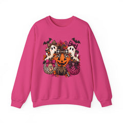 Halloween Ghosts & Pumpkin Crewneck Sweatshirt
