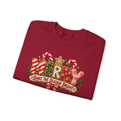 Christmas Cookie 'Make The Season Bright' Crewneck Sweatshirt