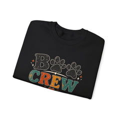Dog Crew Sweatshirt – "B Crew" Paw Print Graphic Crewneck