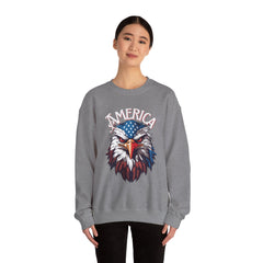 AMERICA - Bald Eagle- Unisex Heavy Blend™ Crewneck Sweatshirt