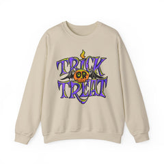 Halloween 'Trick or Treat' Crewneck Sweatshirt — Retro Candy Graphic