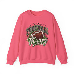 Football Therapy Sweatshirt — Vintage Football Graphic Crewneck