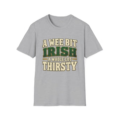 "A Wee Bit Irish, A Whole Lot Thirsty" Vintage Pub Tee St. Patrick’s Day