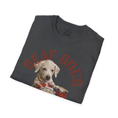 FB Rockstar Dog Unisex T-Shirt - Deaf Dogs Definitely Rock Design