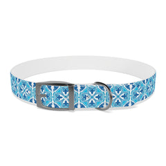 Dog Collar- Blue Mexican Talavera Tile Print